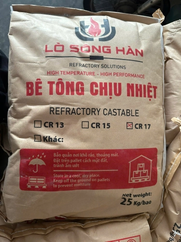 Bê tông chịu nhiệt CR17